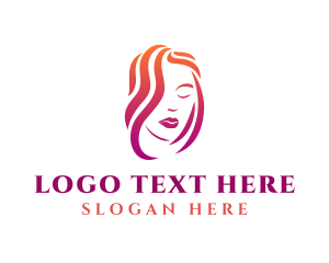Lady - Beautiful Female Stylist logo design