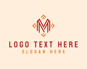 Business - Diamond Geometric Letter M logo design