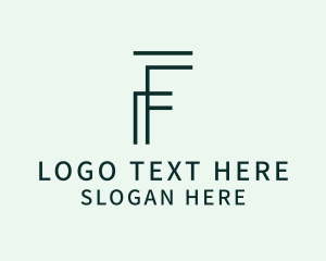 Interior Designer - Geometric Business Letter F logo design