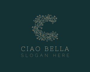 Floral Beauty Wreath  logo design