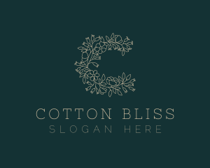 Floral Beauty Wreath  logo design