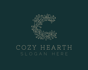 Floral Beauty Wreath  logo design