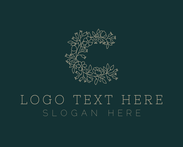 Flower - Floral Beauty Wreath logo design