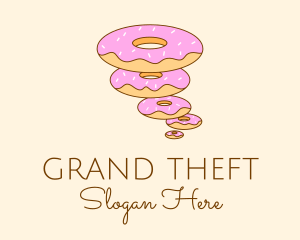 Toppings - Sweet Donut Tornado logo design