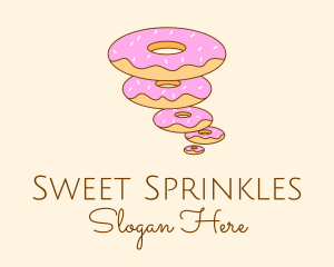 Sprinkles - Sweet Donut Tornado logo design