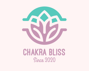 Chakra - Beauty Yoga Lotus logo design