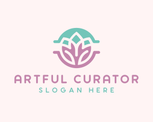 Beauty Yoga Lotus logo design