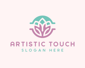 Beauty Yoga Lotus logo design