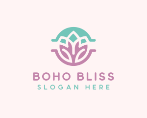 Beauty Yoga Lotus logo design