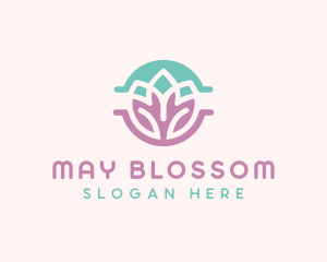 Beauty Yoga Lotus logo design