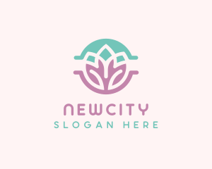 Beauty Yoga Lotus logo design