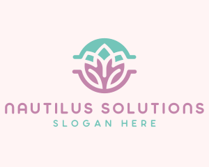 Beauty Yoga Lotus logo design