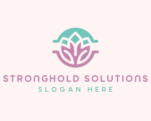 Beauty Yoga Lotus logo design