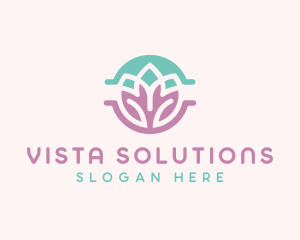 Beauty Yoga Lotus logo design