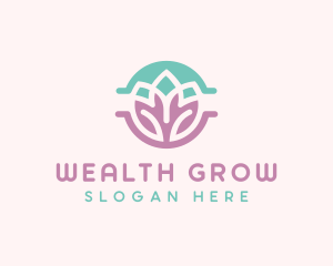 Beauty Yoga Lotus logo design