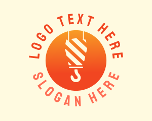 Lift - Construction Lifter Crane Hook logo design