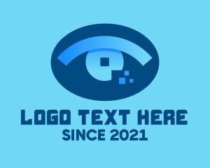 Optometrist - Eye Tech Pixel logo design