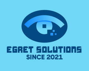 Eye Tech Pixel logo design