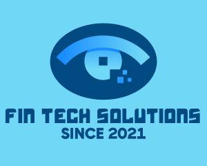 Eye Tech Pixel logo design