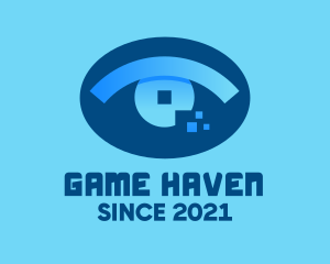 Vision - Eye Tech Pixel logo design
