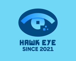 Eye Tech Pixel logo design