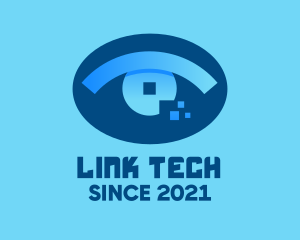 Eye Tech Pixel logo design