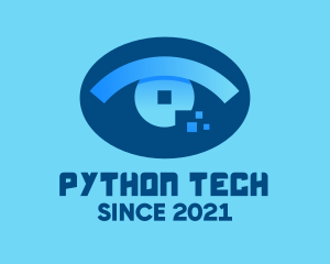 Eye Tech Pixel logo design