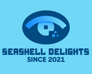 Eye Tech Pixel logo design