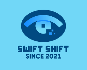 Eye Tech Pixel logo design