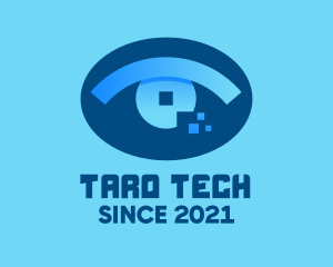 Eye Tech Pixel logo design