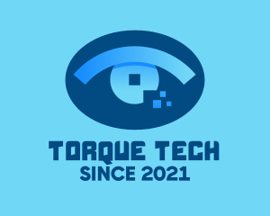 Eye Tech Pixel logo design