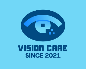 Optometrist - Eye Tech Pixel logo design