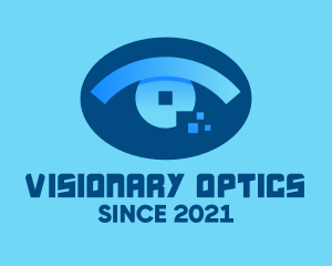 Optometry - Eye Tech Pixel logo design