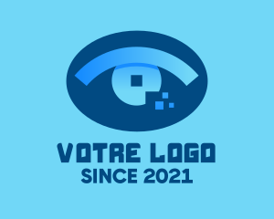 Sight - Eye Tech Pixel logo design