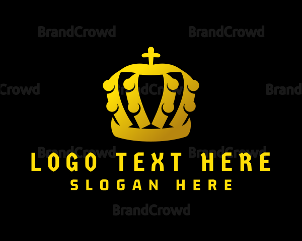 Golden Monarchy Crown Logo