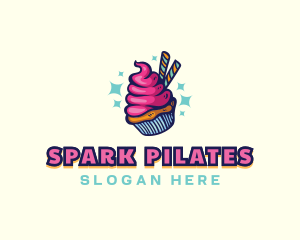 Sweet Pastry Cupcake Logo