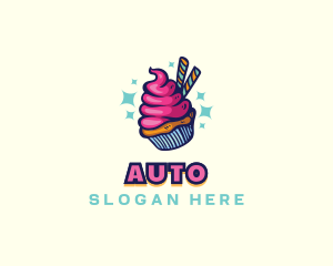 Sweet Pastry Cupcake Logo