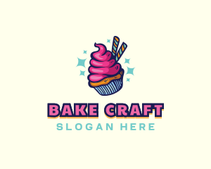 Sweet Pastry Cupcake logo design