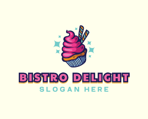 Sweet Pastry Cupcake logo design