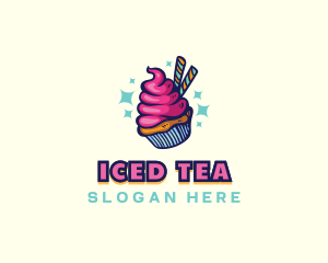 Sweet Pastry Cupcake logo design