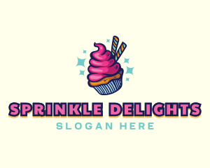 Sweet Pastry Cupcake logo design