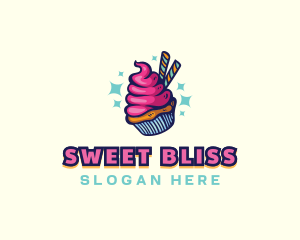 Sweet Pastry Cupcake logo design