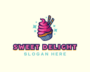 Sweet Pastry Cupcake logo design