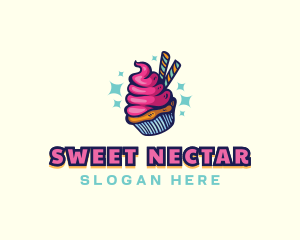 Sweet Pastry Cupcake logo design