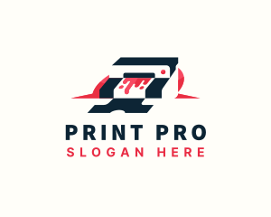 Printer - Clothing Shirt Printer logo design