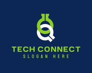 Letter Q Technology Startup Logo