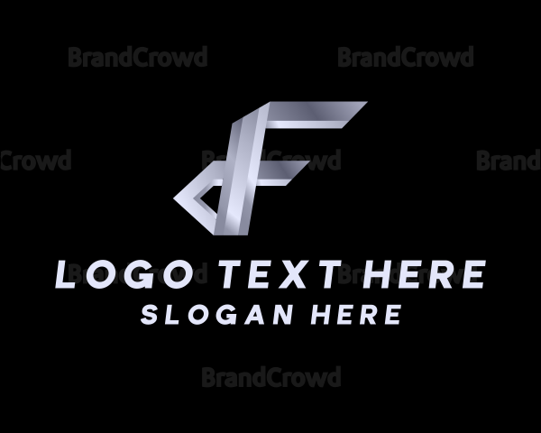 Gradient Tech Logistics Letter F Logo