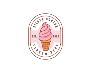 Ice Cream Dairy Dessert Logo