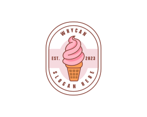 Ice Cream Dairy Dessert Logo