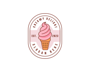 Yogurt - Ice Cream Dairy Dessert logo design
